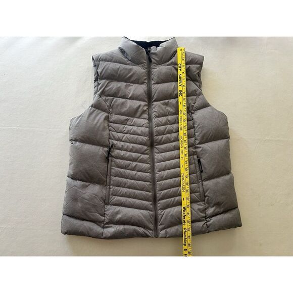 Cabela's Mens Puffer Vest XL Goose Down Pockets 4Most Down Gray Full Zip - Picture 6 of 8